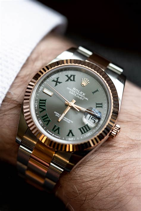 rolex datejust wimbledon acciaio oro rosa|Rolex Datejust 36 watch: Oystersteel and Everose gold.